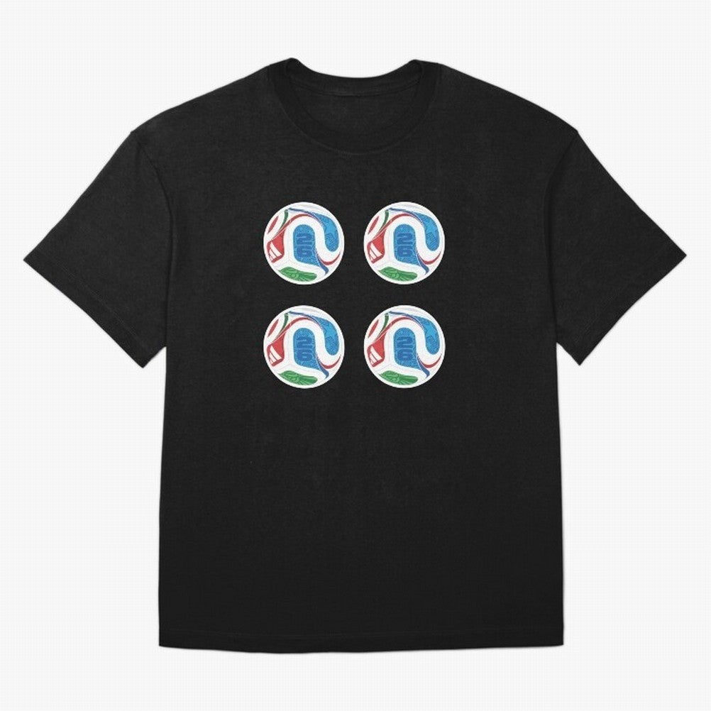 2026 World Soccer Ball Sticker Pack (4 pcs) Classic T-Shirt Celebrate the Biggest Stage of FIFA World Cup 2026 for Fans of Messi, Neymar and Mbappe and Argentina, France and Brazil, Bringing Classic Soccer Heritage, Championship Pressure, Fan