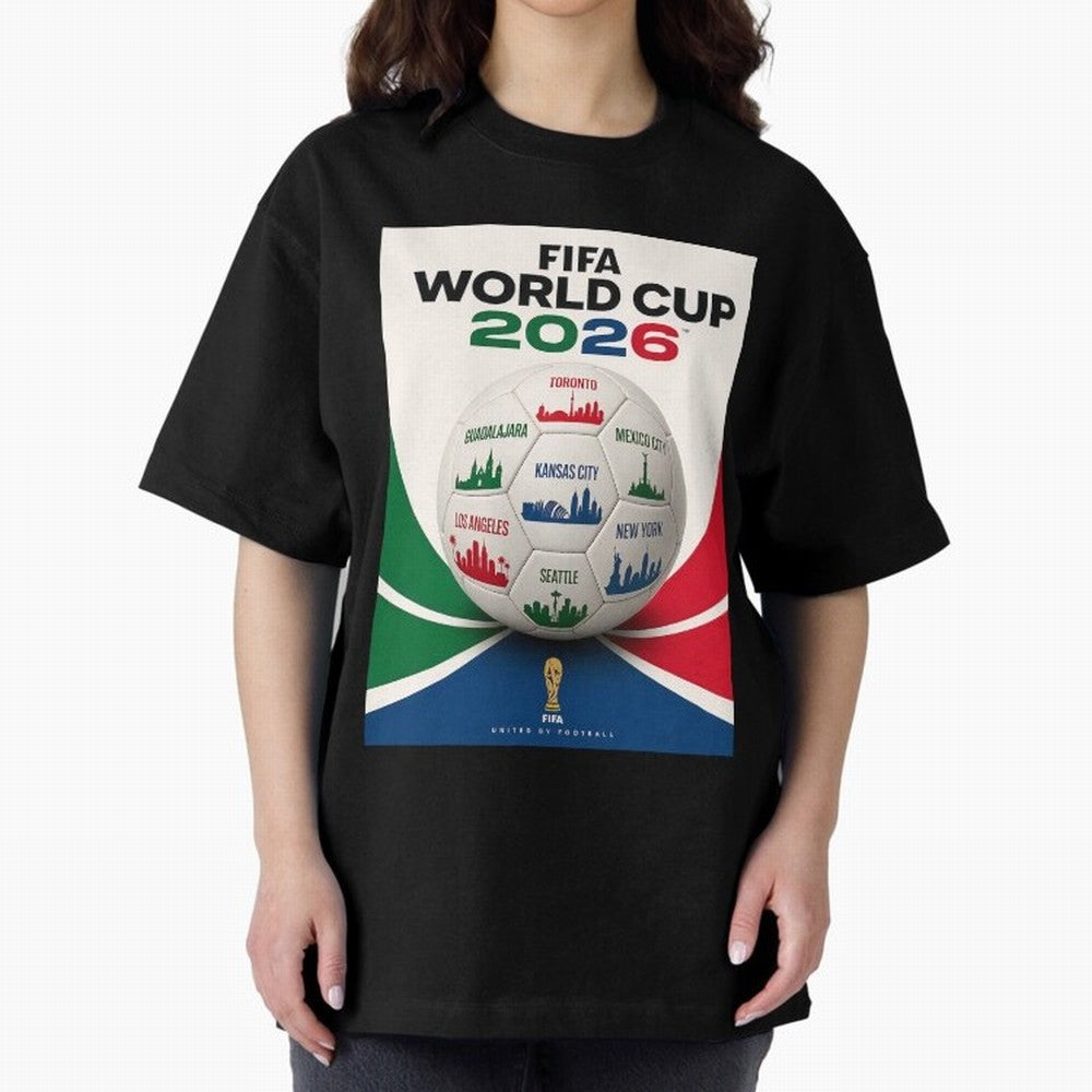 North America Football 2026 Classic T-Shirt Celebrate National Team Dreams in FIFA World Cup 2026 USA Canada Mexico for Fans of CR7 and Messi and Spain, Bringing Sports Nostalgia, International Competition, Famous Players and Unforgettable