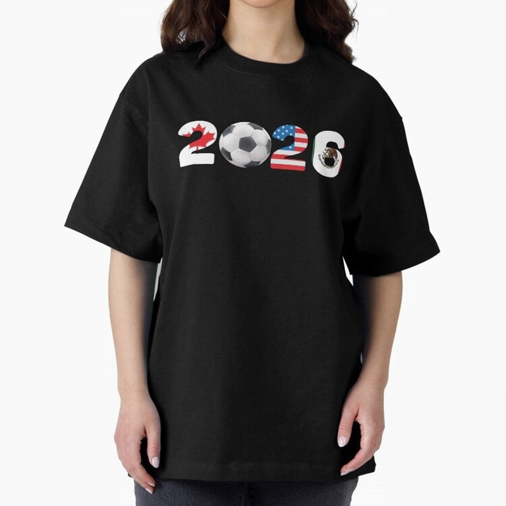 2026 North America Football Massive Event Soccer Ball Classic T-Shirt Relive Match Day Hype around FIFA World Cup 2026 USA Canada Mexico, Mbappe and Neymar, Brazil, Retro Football Energy, Iconic Rivalries, Trophy Chase Drama and Stadium Atmosphere;