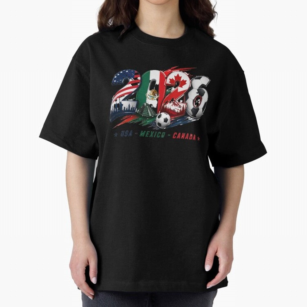 United by Football 2026 North America Soccer Design Classic T-Shirt Follow FIFA World Cup 2026 USA Canada Mexico for Fans of Messi and Cristiano Ronaldo and England, France and Netherlands, Bringing Supporter Pride, Iconic Celebrations, Legendary