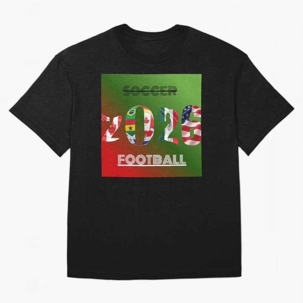 Football Classic T-Shirt Stand Out with Spirit from Match Day Hype around FIFA World Cup 2026, Mbappe and Neymar, Argentina and Brazil, Football Festival Excitement, Trophy Ambitions, Country Rivalries and Star Player Buzz; Ideal for Fans Who