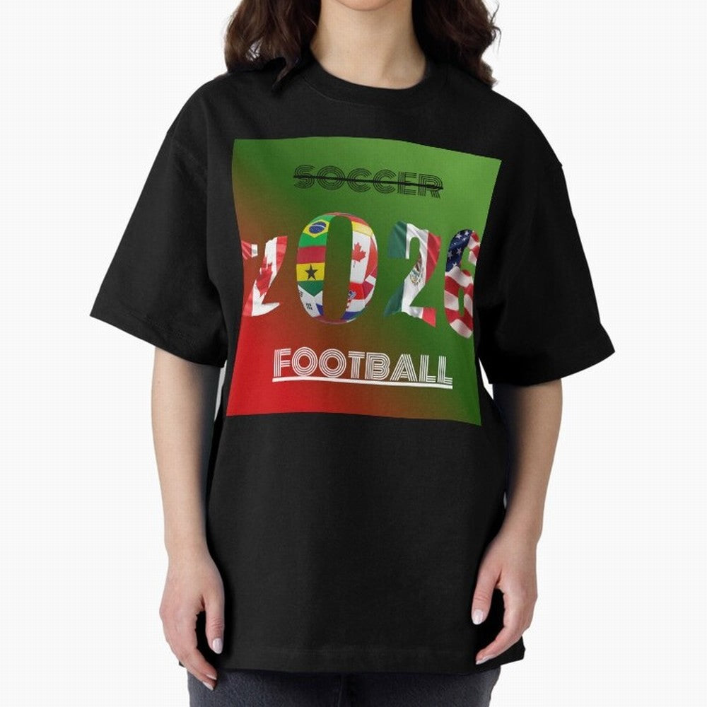 Football Classic T-Shirt Stand Out with Spirit from Match Day Hype around FIFA World Cup 2026, Mbappe and Neymar, Argentina and Brazil, Football Festival Excitement, Trophy Ambitions, Country Rivalries and Star Player Buzz; Ideal for Fans Who