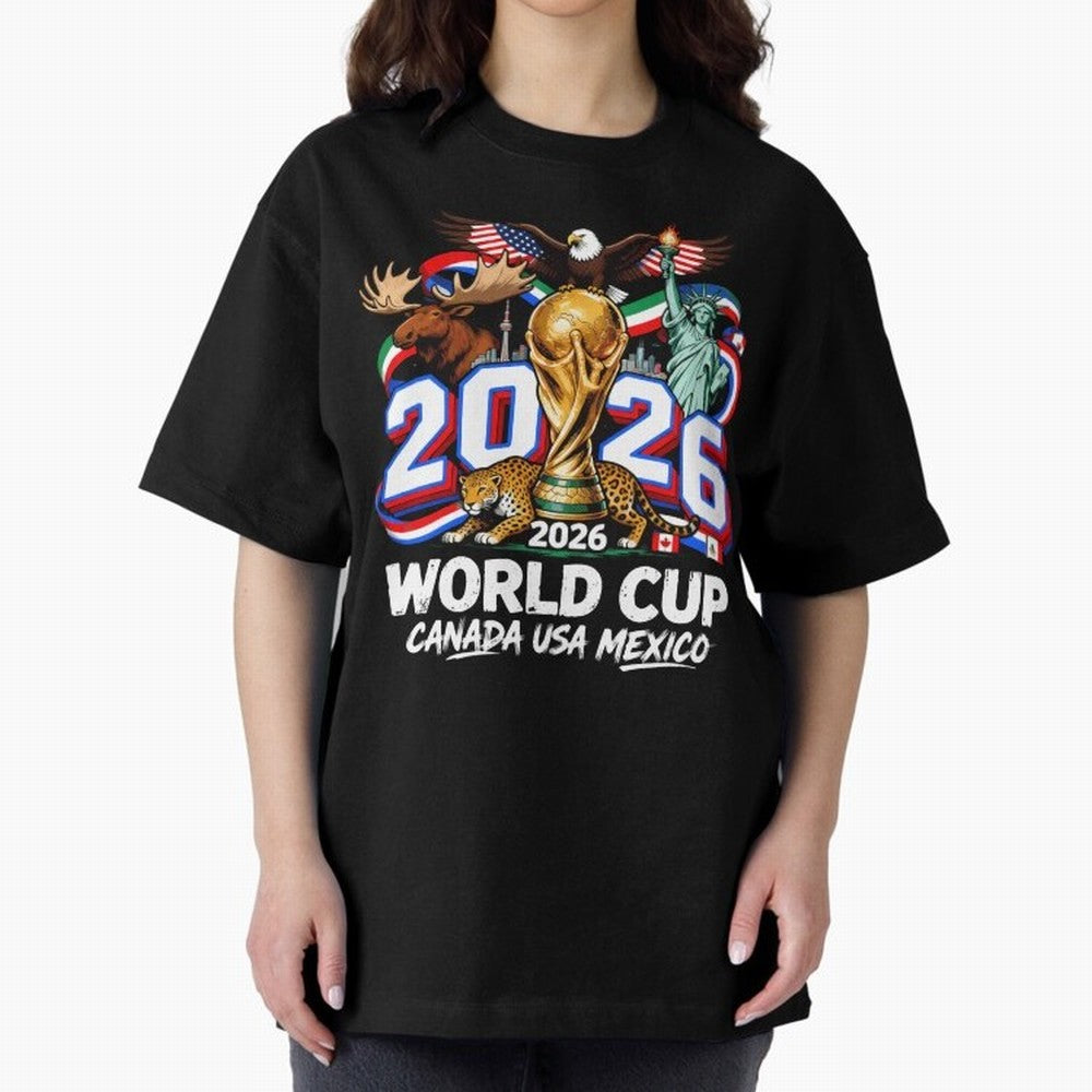 World Cup 2026 Soccer Fan USA Canada Mexico Classic T-Shirt Fuel Match Day Hype around FIFA World Cup 2026, Messi, Portugal, Spain and Germany, Global Supporter Spirit, Legendary Goals, National Colors and Tournament Celebration; Great for Watch