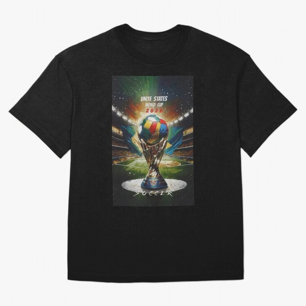 Unite States World Cup Classic T-Shirt Join FIFA World Cup 2026 USA Canada Mexico Spirit, with Portugal, Spain and Germany, Neymar, Vintage Soccer Flavor, Modern Football Stars, National Flags and Final Night Emotion; Created for Match Day Parties,