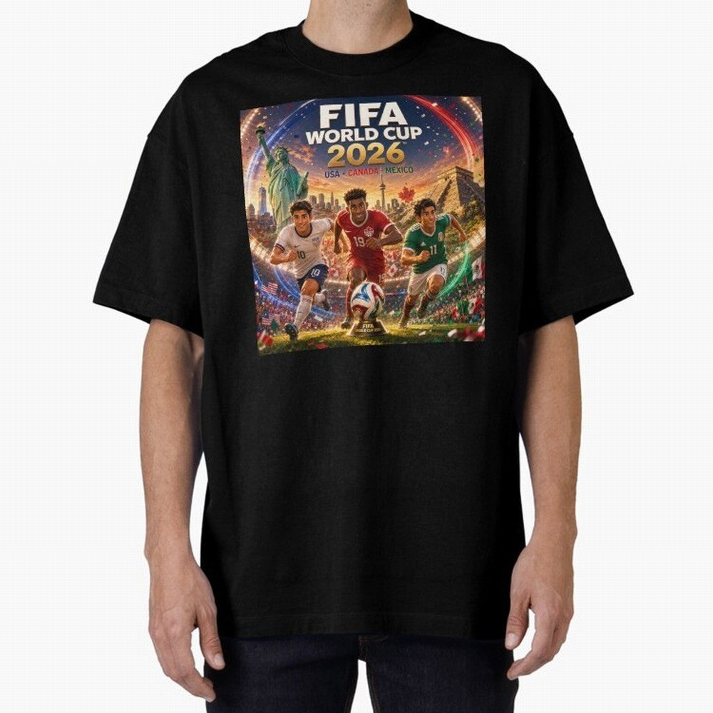 Road to 2026 Football #football 2026 Classic T-Shirt Join the Countdown to Global Football Passion for FIFA World Cup 2026 Group Stage, Connected to Haaland, Argentina and Brazil, Football History, Final Match Energy, Crowd Noise and Once in a