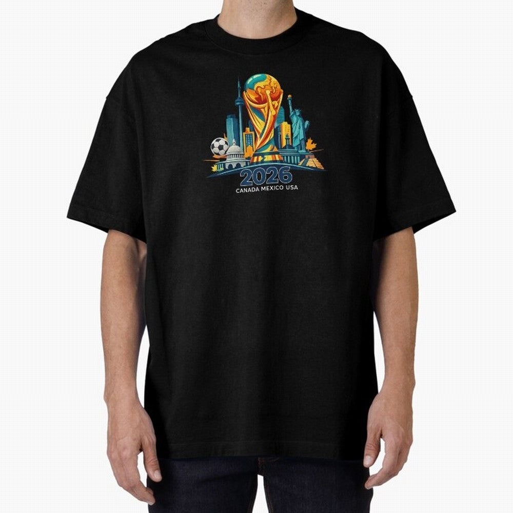 World Football Spirit 2026 - Global Football Championship - USA Canada Mexico Soccer Fan Classic T-Shirt Show Passion for the Stars of FIFA World Cup 2026 for Fans of Neymar and Brazil, Bringing Championship Spirit, Famous Goals, Roaring Crowds and