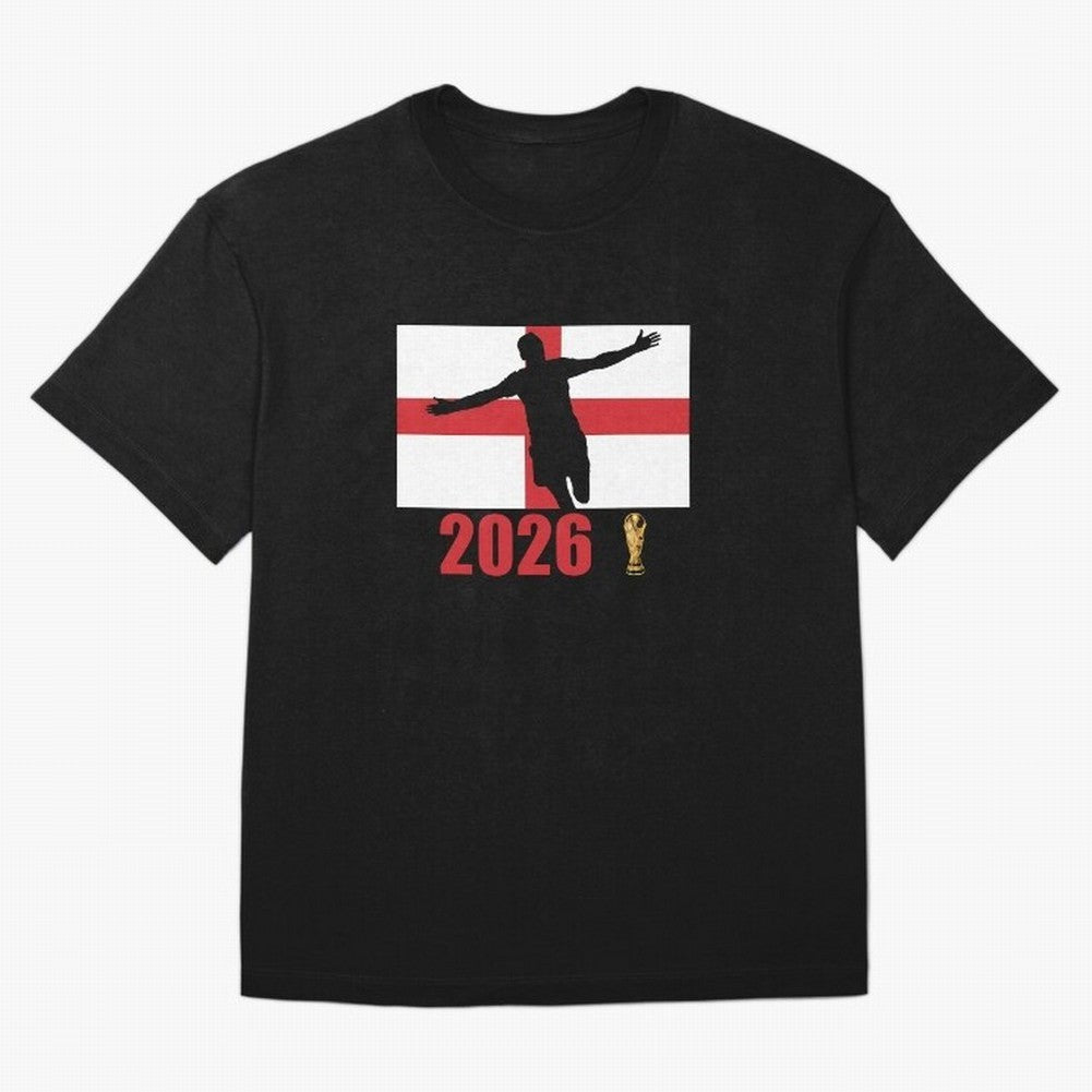 England World Cup 2026 T-Shirt_84815873 Classic T-Shirt Fuel Global Football Passion for FIFA World Cup 2026 Group Stage, Centered on Neymar, Haaland and Cristiano Ronaldo, Brazil, Championship Spirit, Famous Goals, Roaring Crowds and International