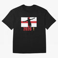 England World Cup 2026 T-Shirt_84815873 Classic T-Shirt Fuel Global Football Passion for FIFA World Cup 2026 Group Stage, Centered on Neymar, Haaland and Cristiano Ronaldo, Brazil, Championship Spirit, Famous Goals, Roaring Crowds and International