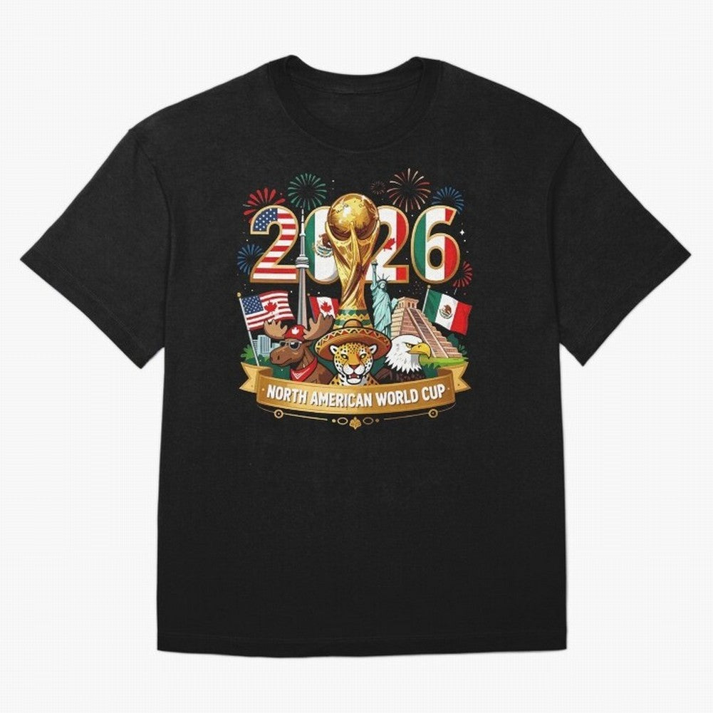 World Cup 2026 North America USA Canada Mexico Soccer Fan Classic T-Shirt Turn Up for Match Day Hype around FIFA World Cup 2026, Haaland and Mbappe, Spain, Tournament Hype, Historic Matchups, Family Viewing Parties and Global Sports Pride; Created