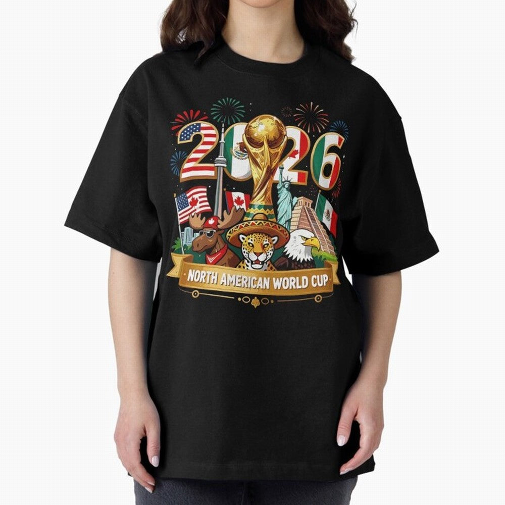 World Cup 2026 North America USA Canada Mexico Soccer Fan Classic T-Shirt Turn Up for Match Day Hype around FIFA World Cup 2026, Haaland and Mbappe, Spain, Tournament Hype, Historic Matchups, Family Viewing Parties and Global Sports Pride; Created