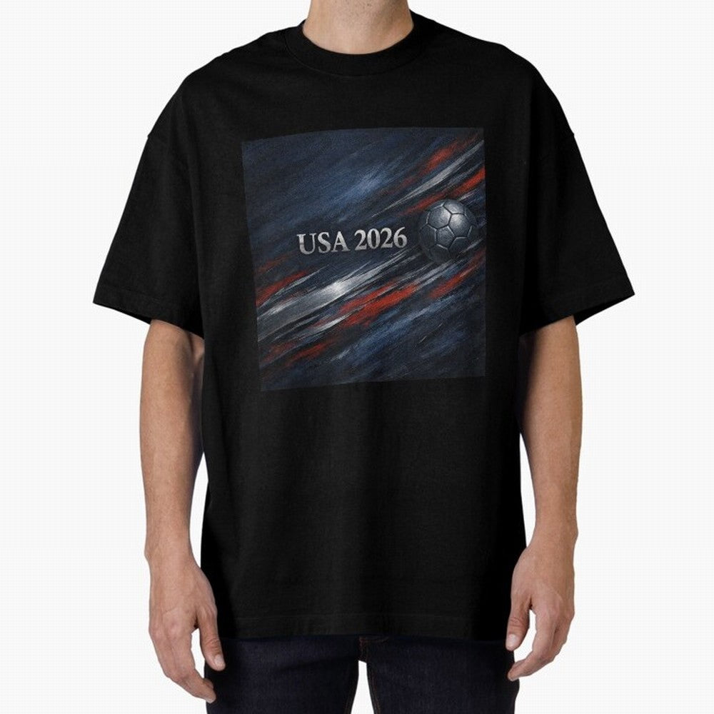 USA 2026 Soccer Event Design Classic T-Shirt Show Championship Spirit for Global Football Passion for FIFA World Cup 2026, Built around Messi, France and Portugal, Champion Mindset, Group Stage Buzz, Knockout Tension and Passionate Fan Culture;