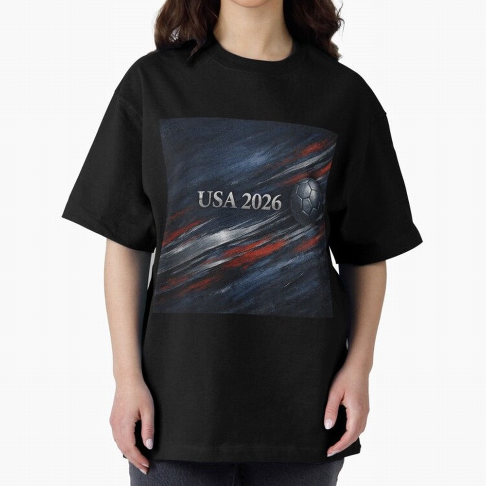 USA 2026 Soccer Event Design Classic T-Shirt Show Championship Spirit for Global Football Passion for FIFA World Cup 2026, Built around Messi, France and Portugal, Champion Mindset, Group Stage Buzz, Knockout Tension and Passionate Fan Culture;