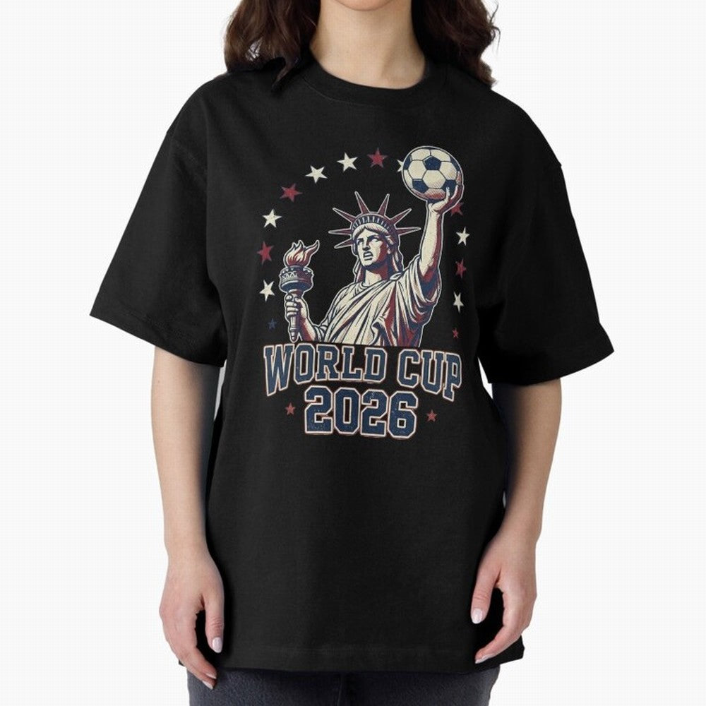World Cup 2026 USA Soccer Statue Liberty Classic T-Shirt Show Up for the Glory of Global Football Passion for FIFA World Cup 2026 Group Stage, Built around Neymar, Germany, Game Day Rituals, Football Legends, Country Pride and the Road to the