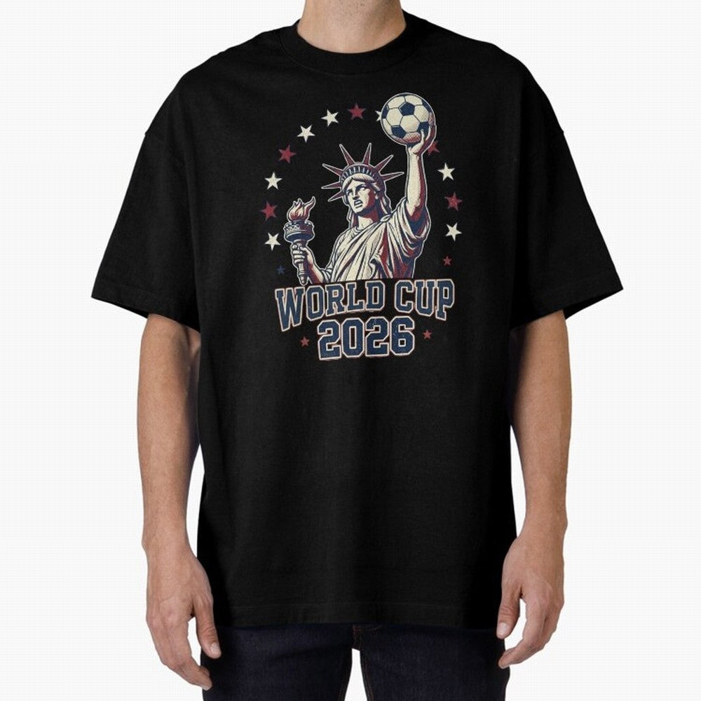 World Cup 2026 USA Soccer Statue Liberty Classic T-Shirt Show Up for the Glory of Global Football Passion for FIFA World Cup 2026 Group Stage, Built around Neymar, Germany, Game Day Rituals, Football Legends, Country Pride and the Road to the