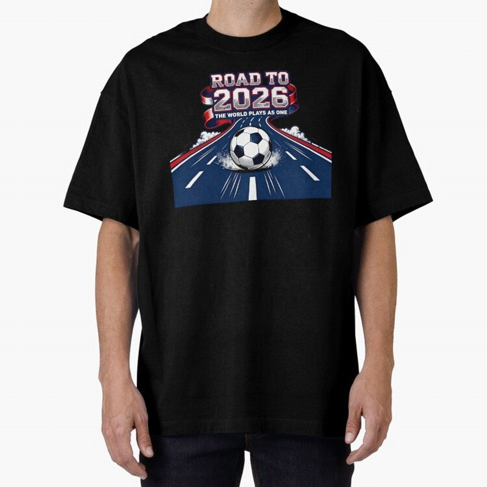 Road to 2026 ¨C The World Plays as One Classic T-Shirt Carry Global Football Passion for FIFA World Cup 2026 Group Stage, Centered on Haaland, England, France and Netherlands, Vintage Soccer Flavor, Modern Football Stars, National Flags and Final