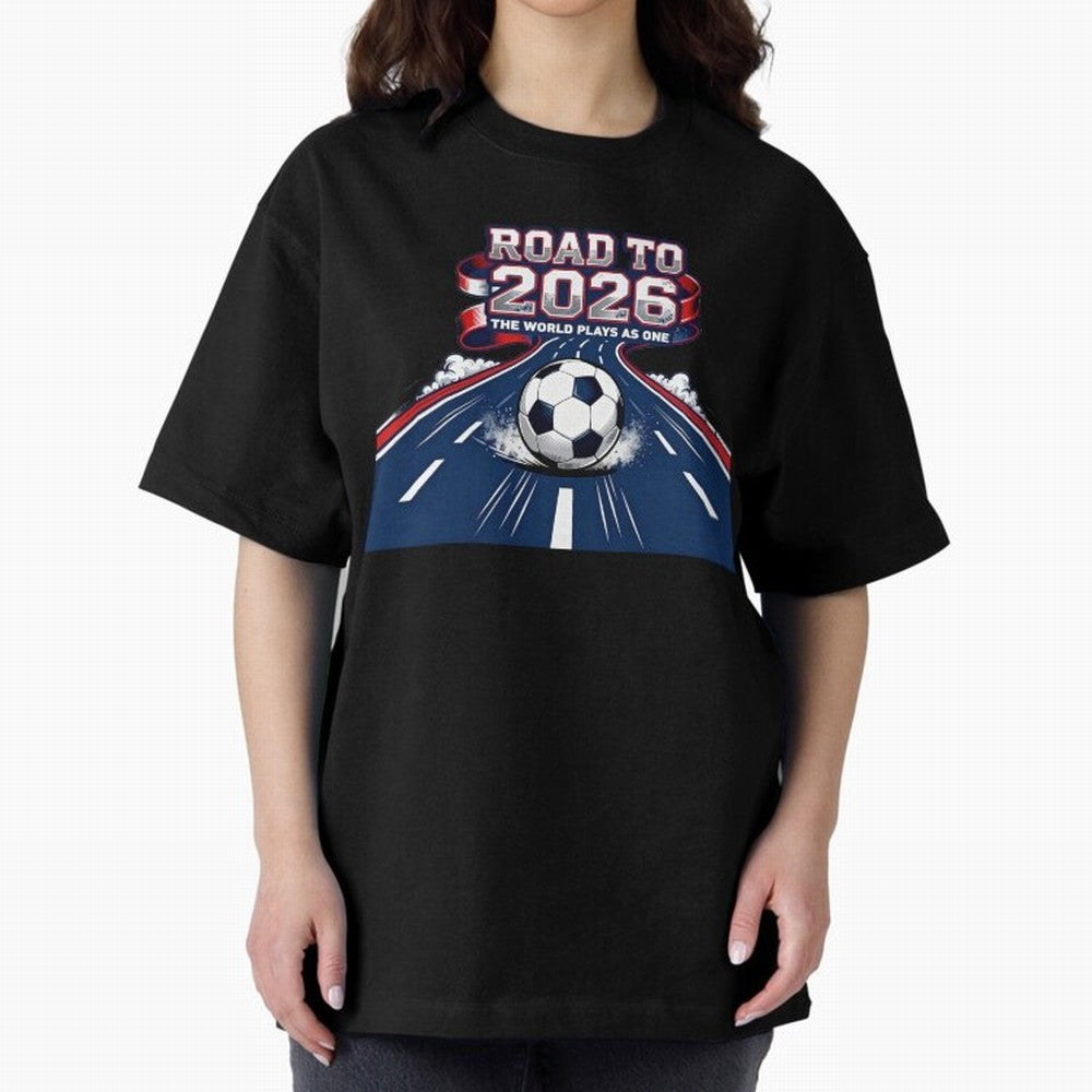 Road to 2026 ¨C The World Plays as One Classic T-Shirt Carry Global Football Passion for FIFA World Cup 2026 Group Stage, Centered on Haaland, England, France and Netherlands, Vintage Soccer Flavor, Modern Football Stars, National Flags and Final