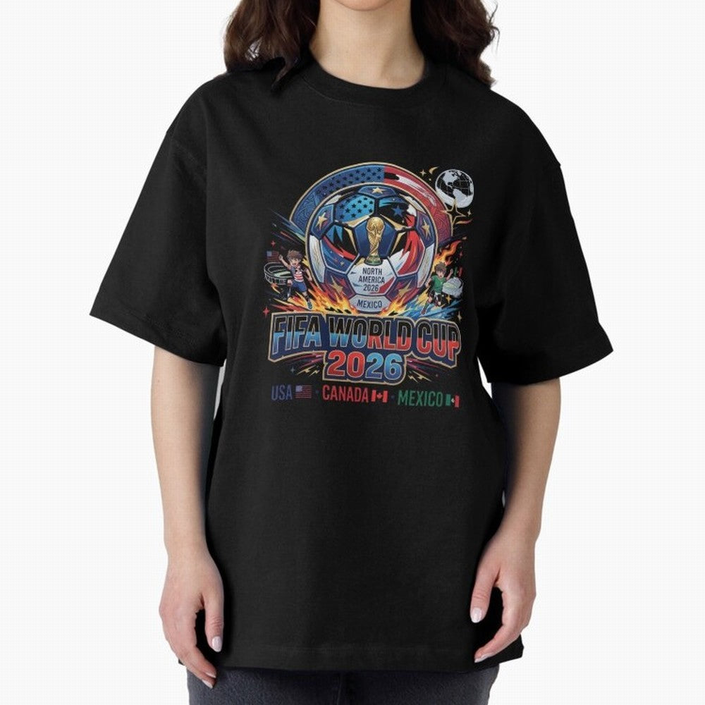 FIFA World Cup 2026 North America - USA Canada Mexico Soccer Classic T-Shirt Show Passion for the Stars of FIFA World Cup 2026 USA Canada Mexico Spirit, Filled with Argentina, Neymar, Retro Football Energy, Iconic Rivalries, Trophy Chase Drama and