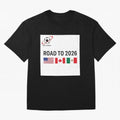 Road to World Cup 2026 Football Journey Classic T-Shirt Cheer through Every Moment of Global Football Passion for FIFA World Cup 2026 USA Canada Mexico, Capturing Neymar, Haaland and Cristiano Ronaldo, Spain and Netherlands, Sports Nostalgia,