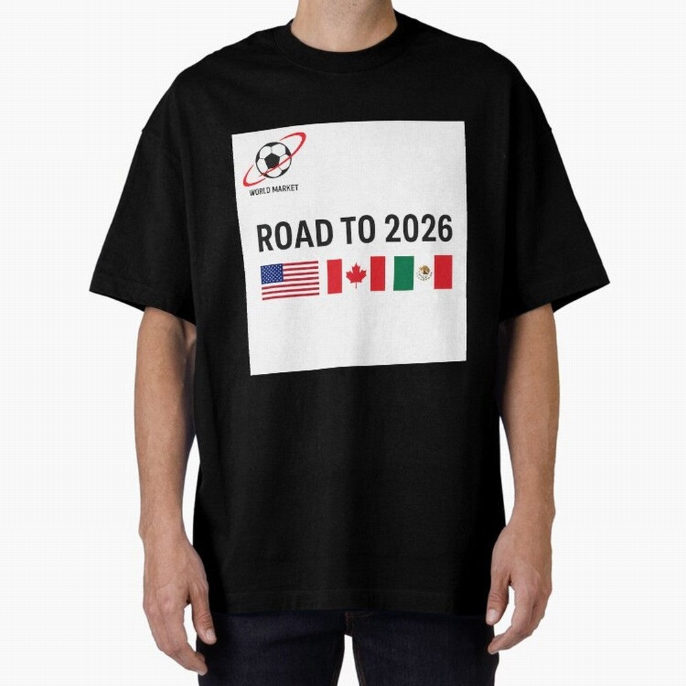 Road to World Cup 2026 Football Journey Classic T-Shirt Cheer through Every Moment of Global Football Passion for FIFA World Cup 2026 USA Canada Mexico, Capturing Neymar, Haaland and Cristiano Ronaldo, Spain and Netherlands, Sports Nostalgia,