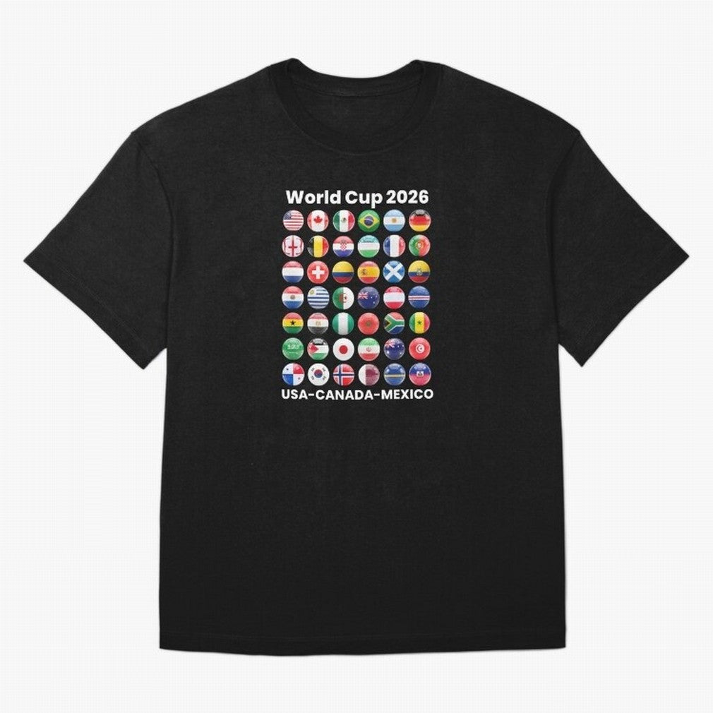 Soccer World Cup 2026 all Country Ball Football Fan Game Day Youth Sports Apparel For Men Women Kids Clothing Classic T-Shirt Make Game Day About the FIFA World Cup 2026 Journey through Haaland Highlights, Spain Pride, Stadium Chants, National