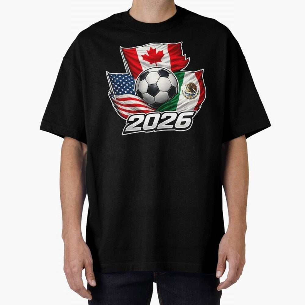 Soccer 2026 USA Canada Mexico ¨C World Football Flags Classic T-Shirt Cheer through Every Moment of FIFA World Cup 2026 Spirit, Made for England, France and Netherlands, CR7 and Messi, Football Festival Excitement, Trophy Ambitions, Country