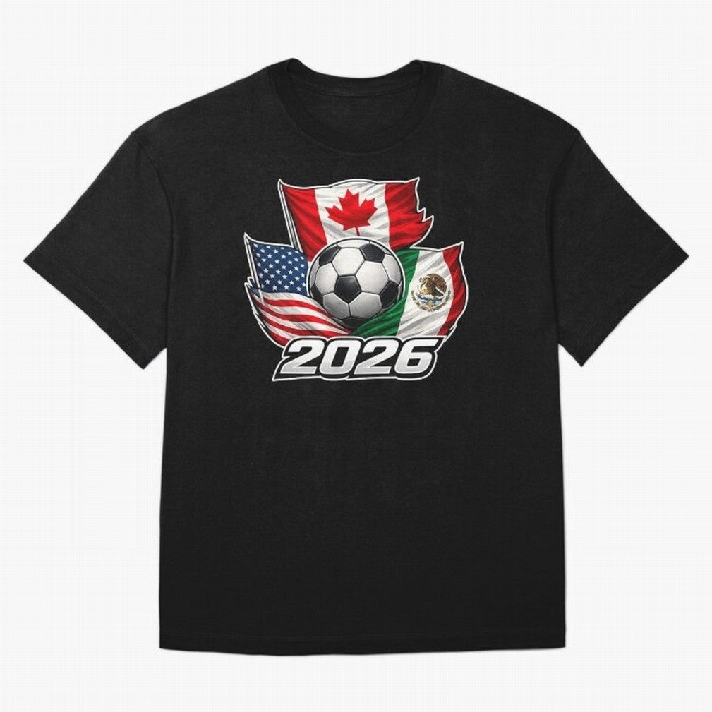 Soccer 2026 USA Canada Mexico ¨C World Football Flags Classic T-Shirt Cheer through Every Moment of FIFA World Cup 2026 Spirit, Made for England, France and Netherlands, CR7 and Messi, Football Festival Excitement, Trophy Ambitions, Country