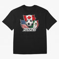 Soccer 2026 USA Canada Mexico ¨C World Football Flags Classic T-Shirt Cheer through Every Moment of FIFA World Cup 2026 Spirit, Made for England, France and Netherlands, CR7 and Messi, Football Festival Excitement, Trophy Ambitions, Country