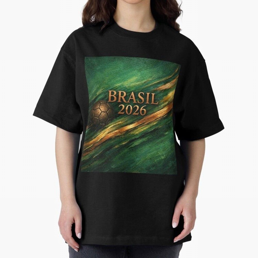 Brasil 2026 Soccer Theme Dark Green Classic T-Shirt Celebrate Football Heritage in the FIFA World Cup 2026 Journey through Messi, CR7 and Mbappe Highlights, Portugal, Spain and Germany Pride, Global Supporter Spirit, Legendary Goals, National