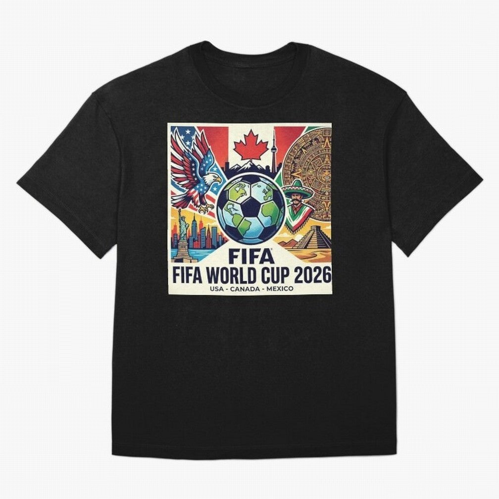 North America United Soccer 2026 Vintage Crest Classic T-Shirt Relive Legendary Nights from Global Football Passion for FIFA World Cup 2026 USA Canada Mexico, with Haaland, Argentina, France and Brazil, Supporter Pride, Iconic Celebrations,