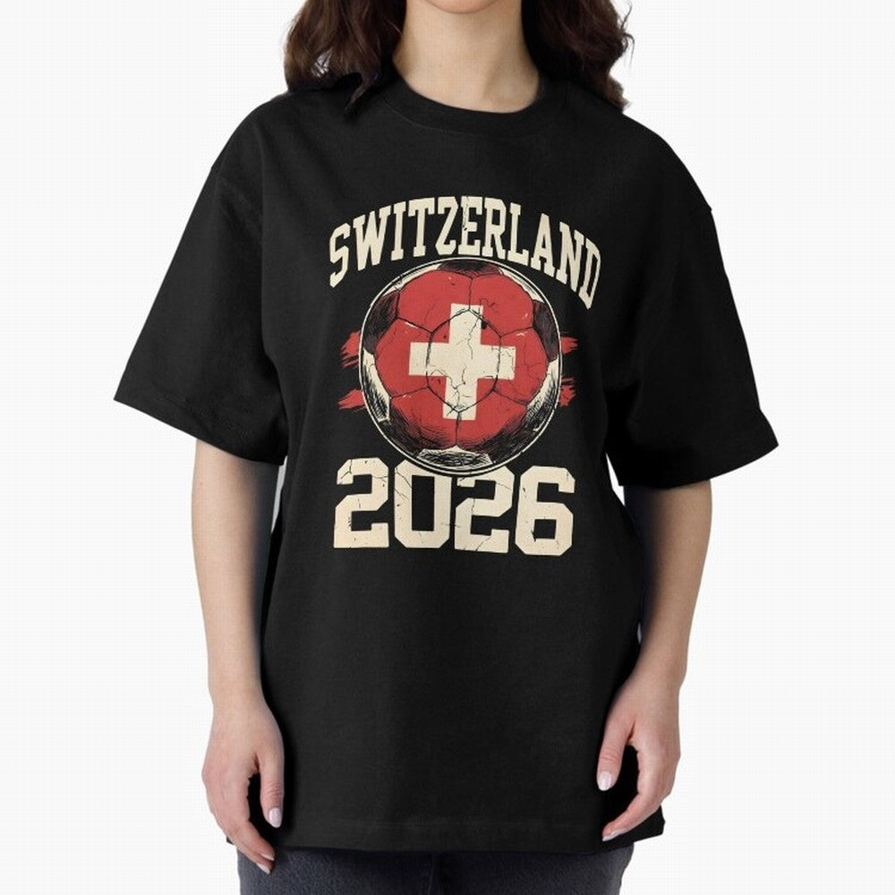 Switzerland 2026 World Cup Classic T-Shirt Feel the Heartbeat of FIFA World Cup 2026 USA Canada Mexico Celebrating Messi, Neymar and Mbappe, Portugal Energy, Fan Favorite Moments, National Team Passion, Big Match Drama and Soccer History; Built for