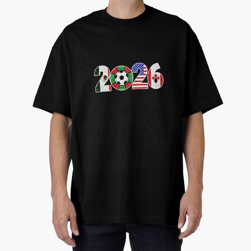 North American Soccer Spirit Team 2026 T-Shirt_82770209 Classic T-Shirt Feel the FIFA World Cup 2026 Group Stage Journey through Messi and Cristiano Ronaldo Highlights, Argentina and Brazil Pride, Match Day Excitement, Supporter Culture, Golden