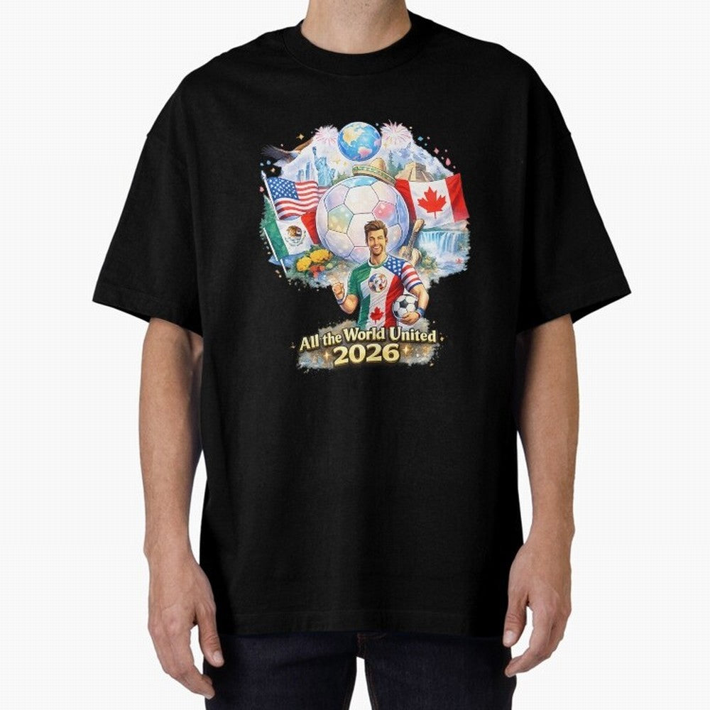 All The World United 2026 Football Classic T-Shirt Celebrate Fan Culture around Global Football Passion for FIFA World Cup 2026, Made for Haaland and Mbappe, Netherlands, Supporter Pride, Iconic Celebrations, Legendary Names and Global Match Day