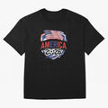 America World Cup 2026 ¨C USA Football Classic T-Shirt Follow Every Goal of Global Football Passion for FIFA World Cup 2026 Group Stage, Driven by Messi, Neymar and Mbappe, Argentina, France and Brazil, Vintage Soccer Flavor, Modern Football Stars,