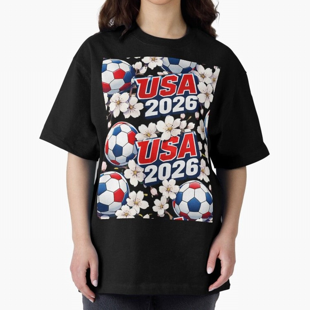 USA 2026 Soccer World Cup Pattern - Artistic Picasso Style Football Classic T-Shirt Feel the Heartbeat of FIFA World Cup 2026 Group Stage Spirit, with England, France and Netherlands, Messi, CR7 and Mbappe, Football History, Final Match Energy,