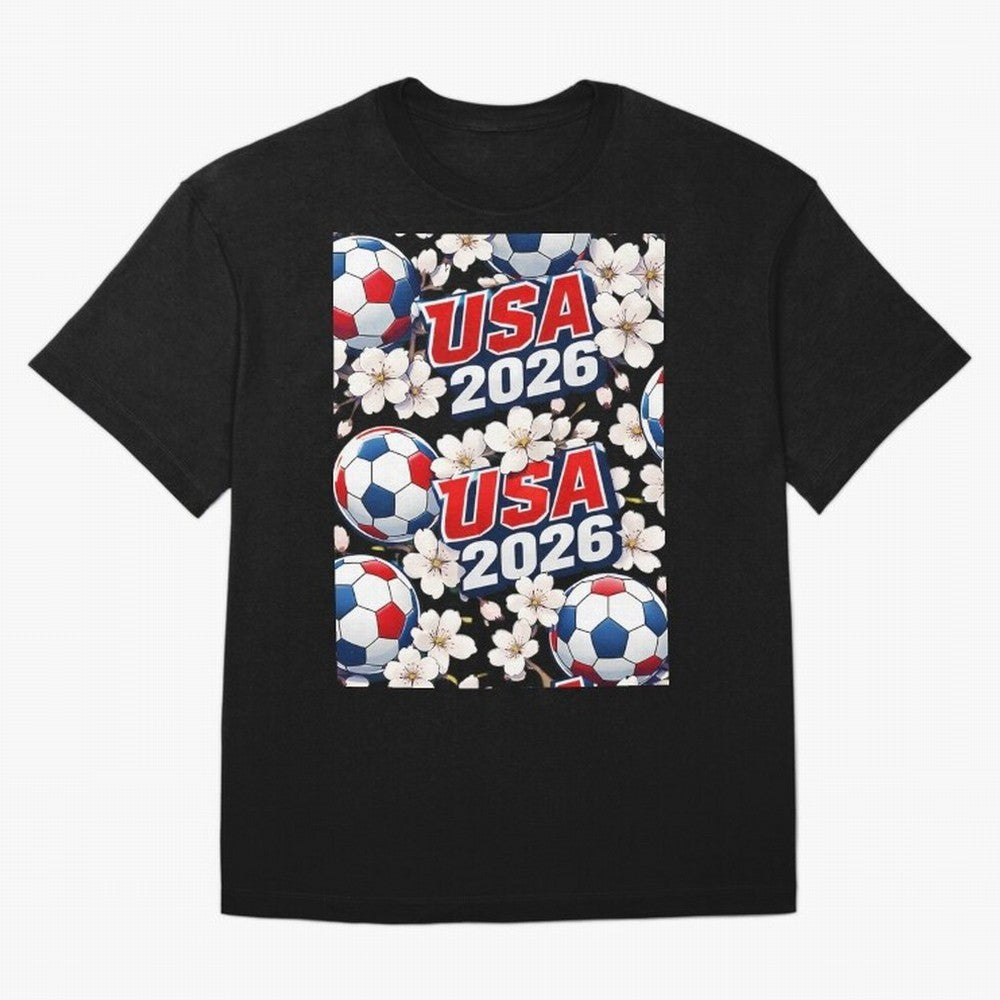 USA 2026 Soccer World Cup Pattern - Artistic Picasso Style Football Classic T-Shirt Feel the Heartbeat of FIFA World Cup 2026 Group Stage Spirit, with England, France and Netherlands, Messi, CR7 and Mbappe, Football History, Final Match Energy,