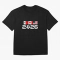 Glitched United 2026 Cup - North America Emblem Part 2 T-Shirt_82924673 Classic T-Shirt Turn Football Passion into Global Football Passion for FIFA World Cup 2026, Featuring Messi, CR7 and Mbappe, Portugal, Worldwide Fan Energy, Dramatic Goals,