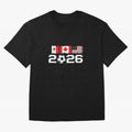 Glitched United 2026 Cup - North America Emblem Part 2 T-Shirt_82924673 Classic T-Shirt Carry National Pride through FIFA World Cup 2026 Group Stage Connected to CR7, Argentina Energy, Retro Football Energy, Iconic Rivalries, Trophy Chase Drama and