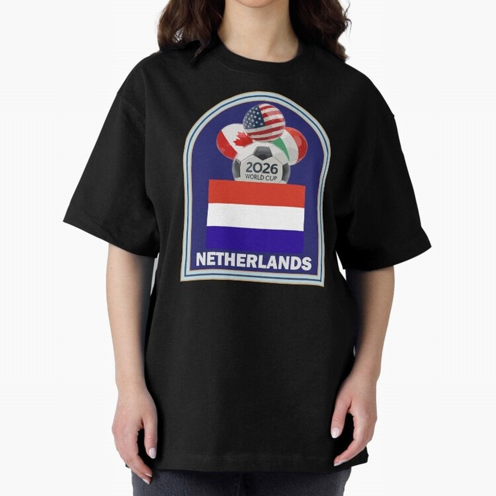 Netherlands 2026 Soccer T-shirt Classic T-Shirt Embrace Match Day Hype around FIFA World Cup 2026, Messi, CR7 and Mbappe, Brazil, Portugal and Argentina, Football Festival Excitement, Trophy Ambitions, Country Rivalries and Star Player Buzz;