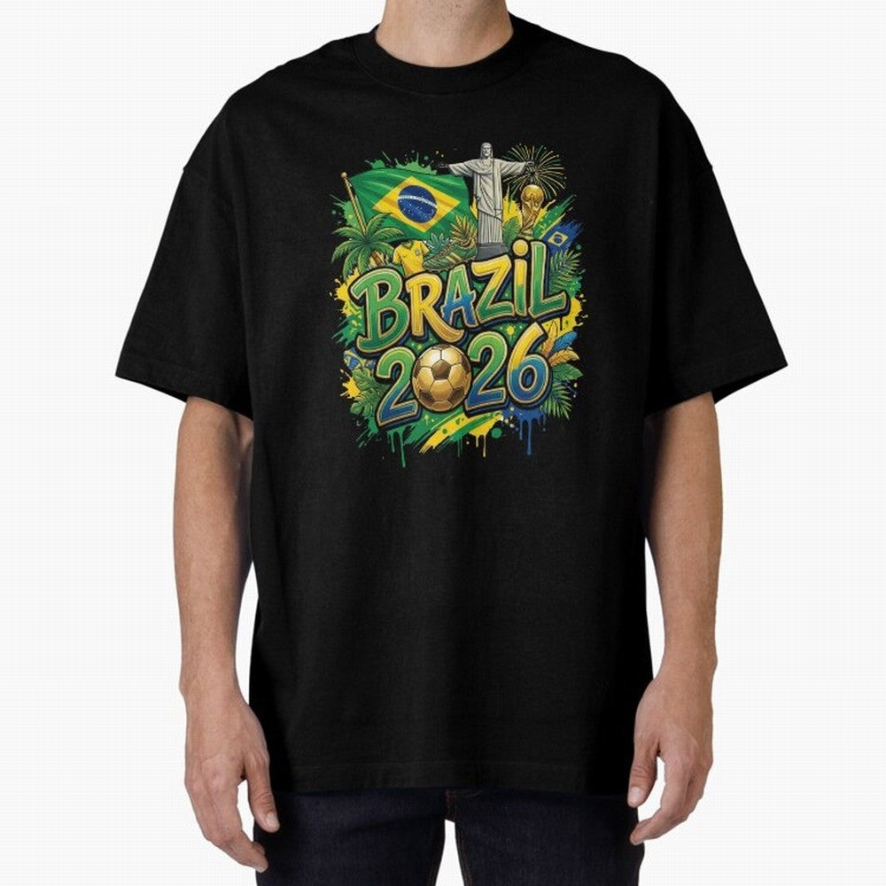 Brazil World Cup 2026 Football Legacy Classic T-Shirt Follow the Final Road of the FIFA World Cup 2026 USA Canada Mexico Journey through Messi, Neymar and Mbappe Highlights, Portugal Pride, Football History, Final Match Energy, Crowd Noise and Once
