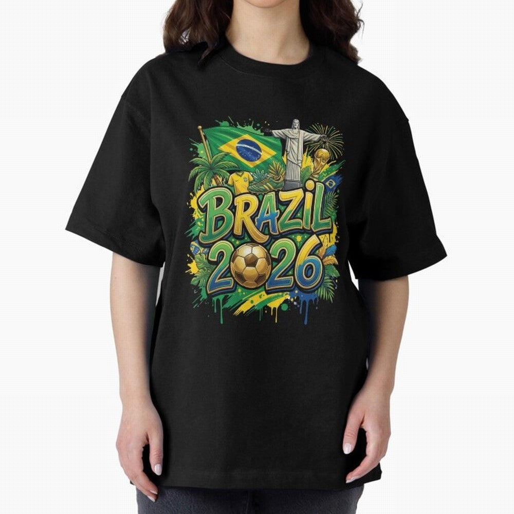 Brazil World Cup 2026 Football Legacy Classic T-Shirt Follow the Final Road of the FIFA World Cup 2026 USA Canada Mexico Journey through Messi, Neymar and Mbappe Highlights, Portugal Pride, Football History, Final Match Energy, Crowd Noise and Once