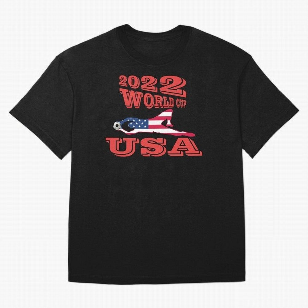 USA, Qatar World Cup 2022 Classic T-Shirt Experience Global Football Passion for FIFA World Cup 2026, Centered on Neymar, Haaland and Cristiano Ronaldo, Brazil, Portugal and Argentina, Sports Nostalgia, International Competition, Famous Players and