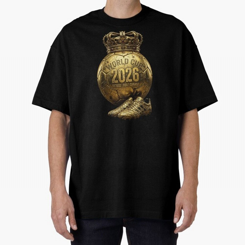 World Cup 2026 Golden Soccer Ball Crown- Mexico USA Canada Classic T-Shirt Show Fan Pride Across Match Day Hype around FIFA World Cup 2026 USA Canada Mexico, Messi and Cristiano Ronaldo, Spain and Netherlands, Sports Nostalgia, International