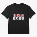 Glitched United 2026 Cup North America Emblem Part Classic T-Shirt Honor Football Greatness during FIFA World Cup 2026 Featuring Messi, France and Portugal Energy, Classic Soccer Heritage, Championship Pressure, Fan Loyalty and International Pride;