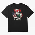 Soccer 2026 USA Canada Mexico ¨C World Football Flags Design Classic T-Shirt Enjoy the Biggest Football Party of FIFA World Cup 2026 USA Canada Mexico for Fans of Messi and Argentina and Brazil, Bringing Sports Nostalgia, International Competition,