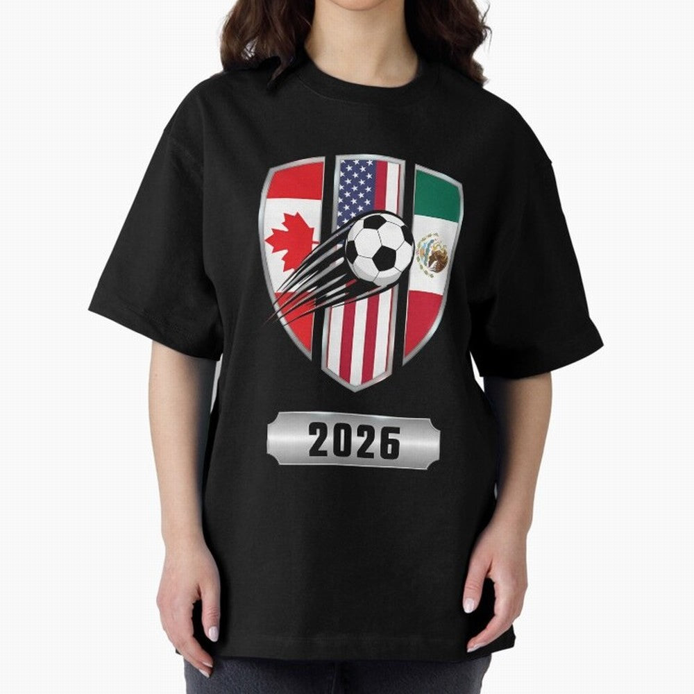 North United America Shield 2026 Cup Classic T-Shirt Celebrate Global Passion for the FIFA World Cup 2026 Group Stage Journey through CR7 and Messi Highlights, France and Portugal Pride, Supporter Pride, Iconic Celebrations, Legendary Names and