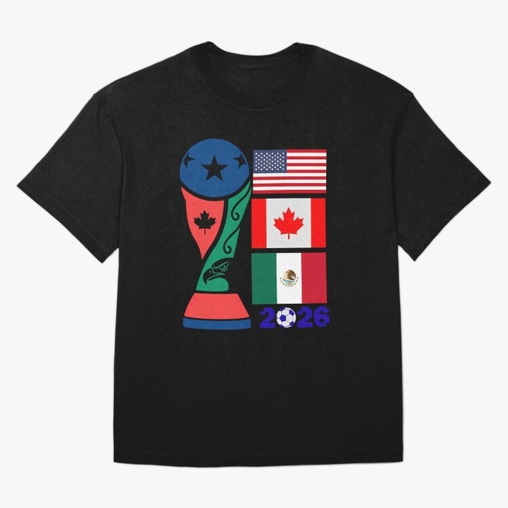North America Football Unity 2026 Classic T-Shirt Support FIFA World Cup 2026 USA Canada Mexico Filled with Cristiano Ronaldo, Haaland and CR7, Spain and Netherlands Energy, Soccer Culture, Superstar Moments, National Team Dreams and Competitive
