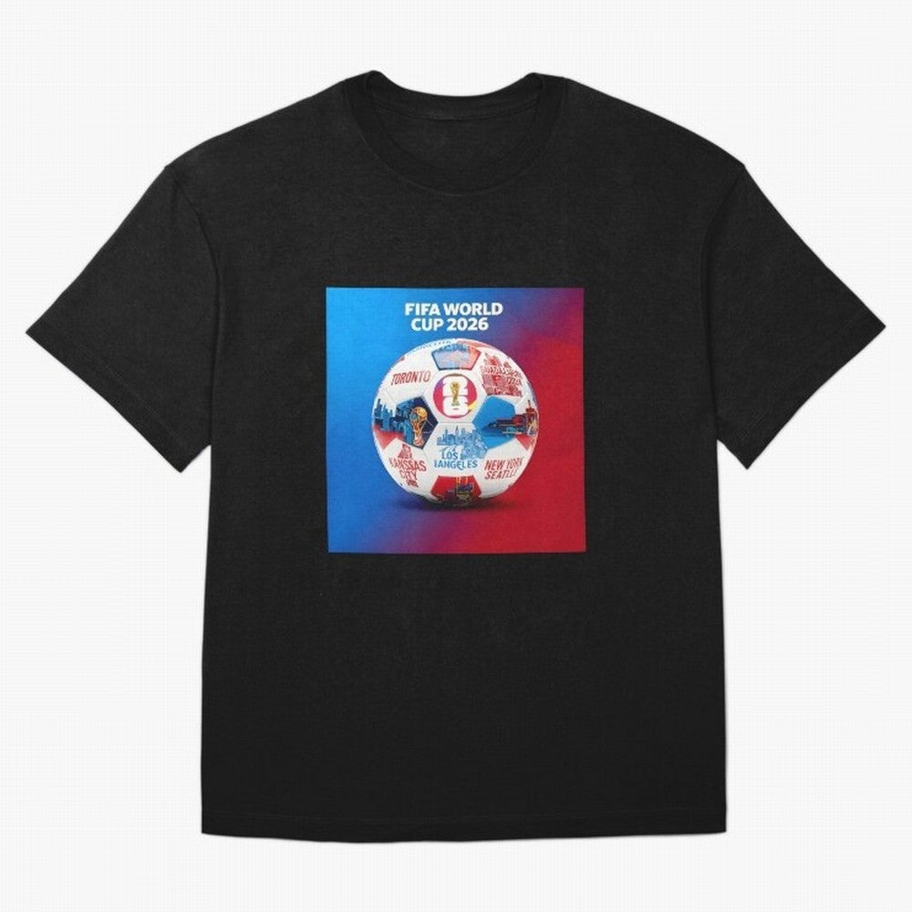 North America Football 2026 Classic T-Shirt Carry the Dream of Match Day Hype around FIFA World Cup 2026 USA Canada Mexico, CR7, France and Portugal, Championship Spirit, Famous Goals, Roaring Crowds and International Football Unity; Ideal for