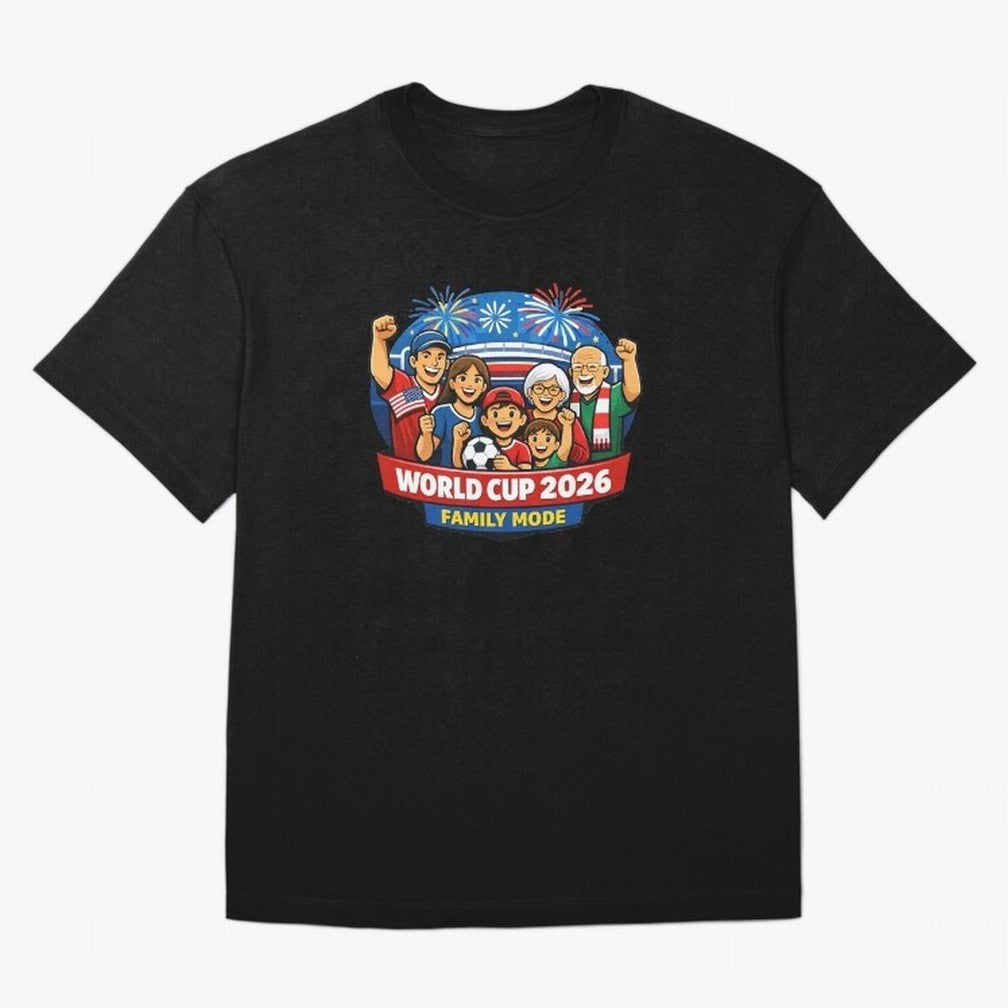 World Cup 2026 Family Mode ¨C Football Fans Celebration Design Classic T-Shirt Follow Every Goal of FIFA World Cup 2026 Spirit, Filled with Argentina and Brazil, Messi and Cristiano Ronaldo, Supporter Pride, Iconic Celebrations, Legendary Names and