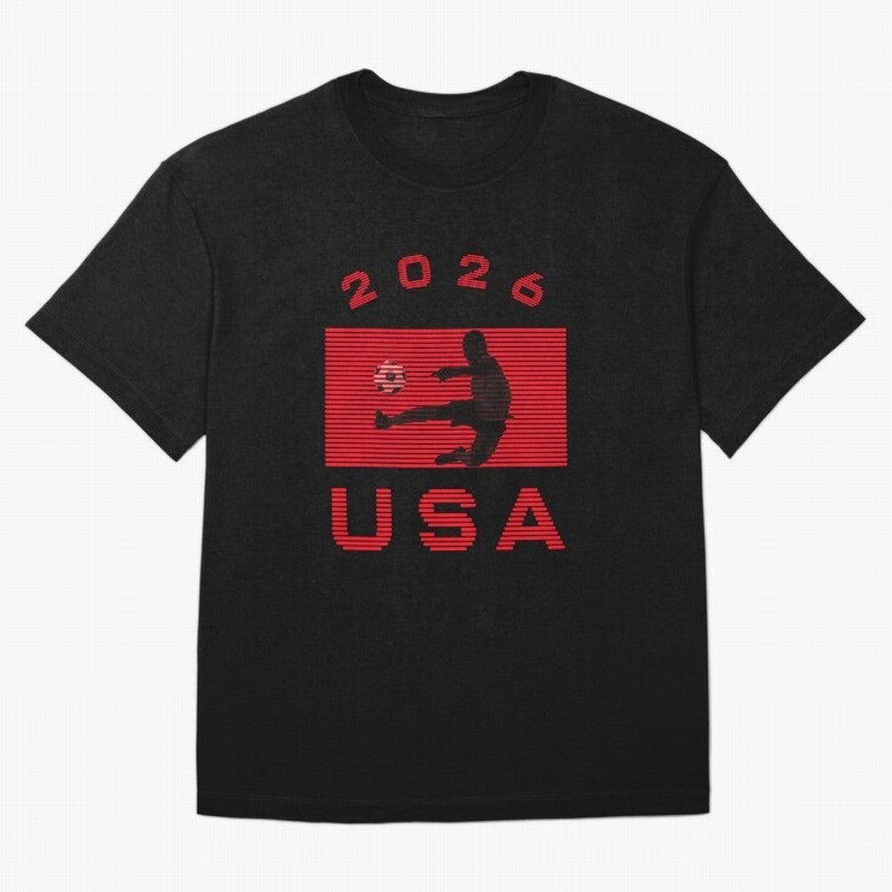 USA Soccer 2026 Player Silhouette Athletic Design Classic T-Shirt Live for the Drama of FIFA World Cup 2026 Built around Messi, Neymar and Mbappe, Brazil Energy, Football Passion, Legendary Performances, Festival Vibes and Supporter Community;
