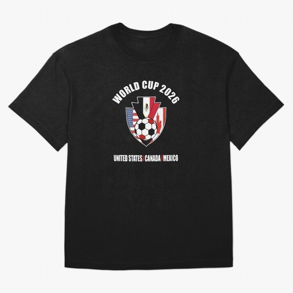 World Cup 2026 T-Shirt_85693409 Classic T-Shirt Showcase FIFA World Cup 2026 Group Stage for Fans of Messi, CR7 and Mbappe and France and Portugal, Bringing Fan Favorite Moments, National Team Passion, Big Match Drama and Soccer History; Great for
